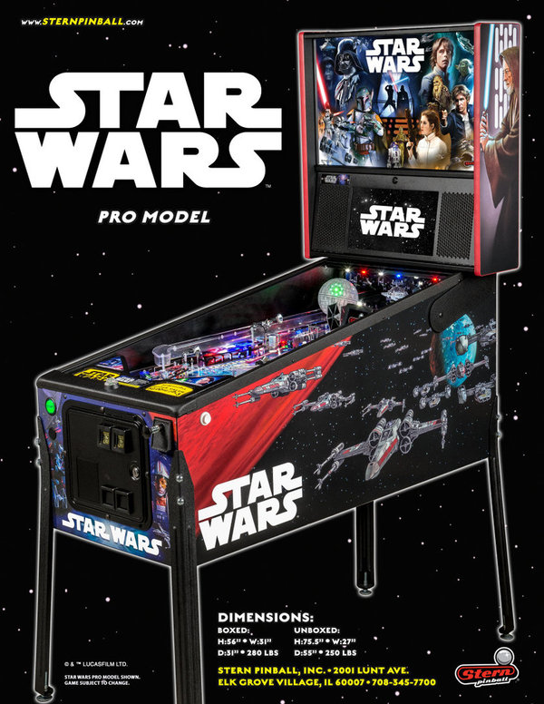 Star Wars Pro Stern Pinball